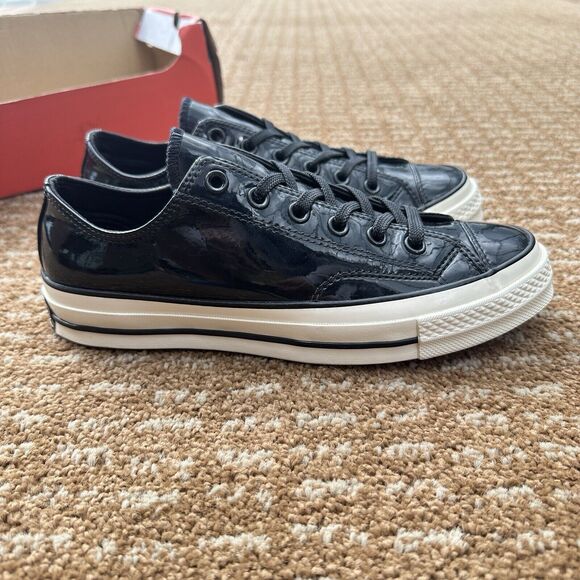 Converse Chuck 70 Ox Black Patent Women’s Athletic Shoes 162438C main image 9